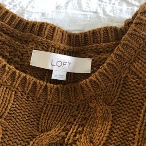 LOFT cableknit sweater